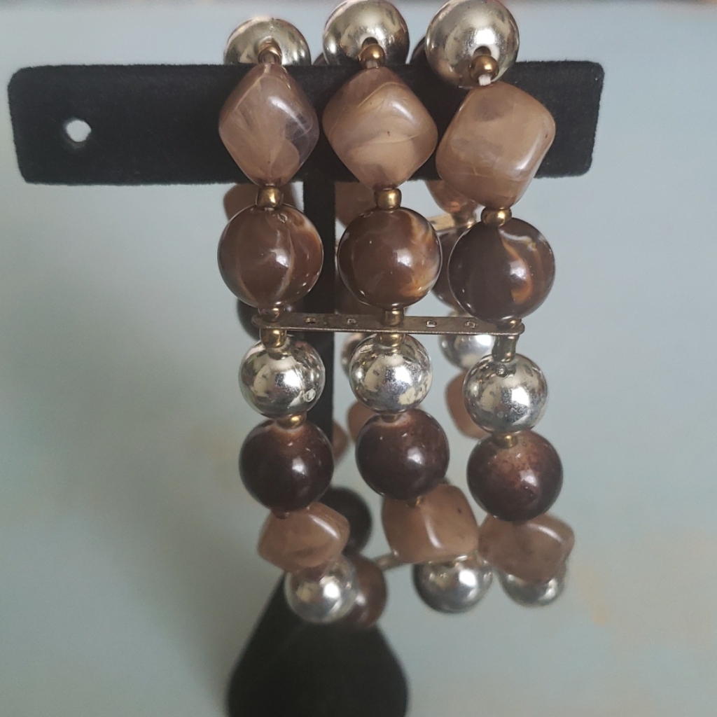 Bead And Stone Bracelet